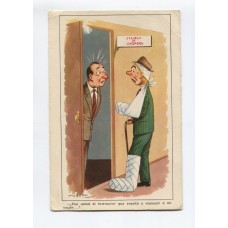 HUMORISTICA ESCUELA DE CHOFERES ANTIGUA TARJETA POSTAL